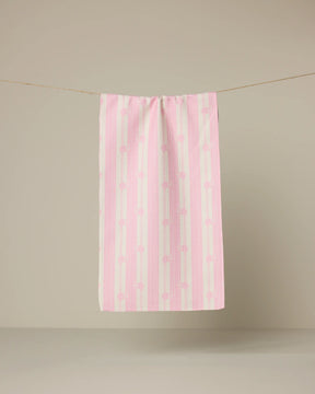 Geometry - Bar Towel Flamingo Stripe Pink