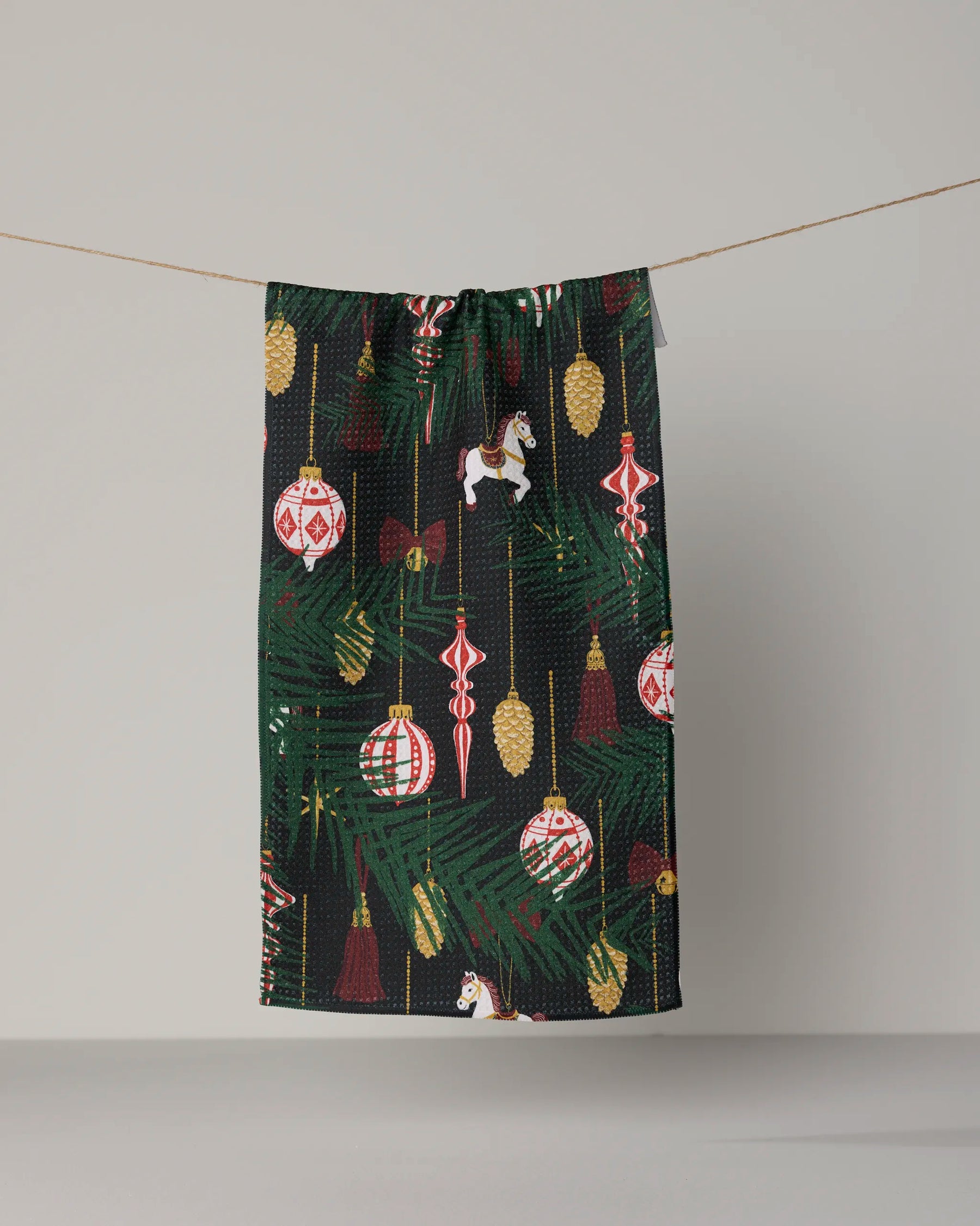 Geometry - Bar Towel Keepsake Ornaments