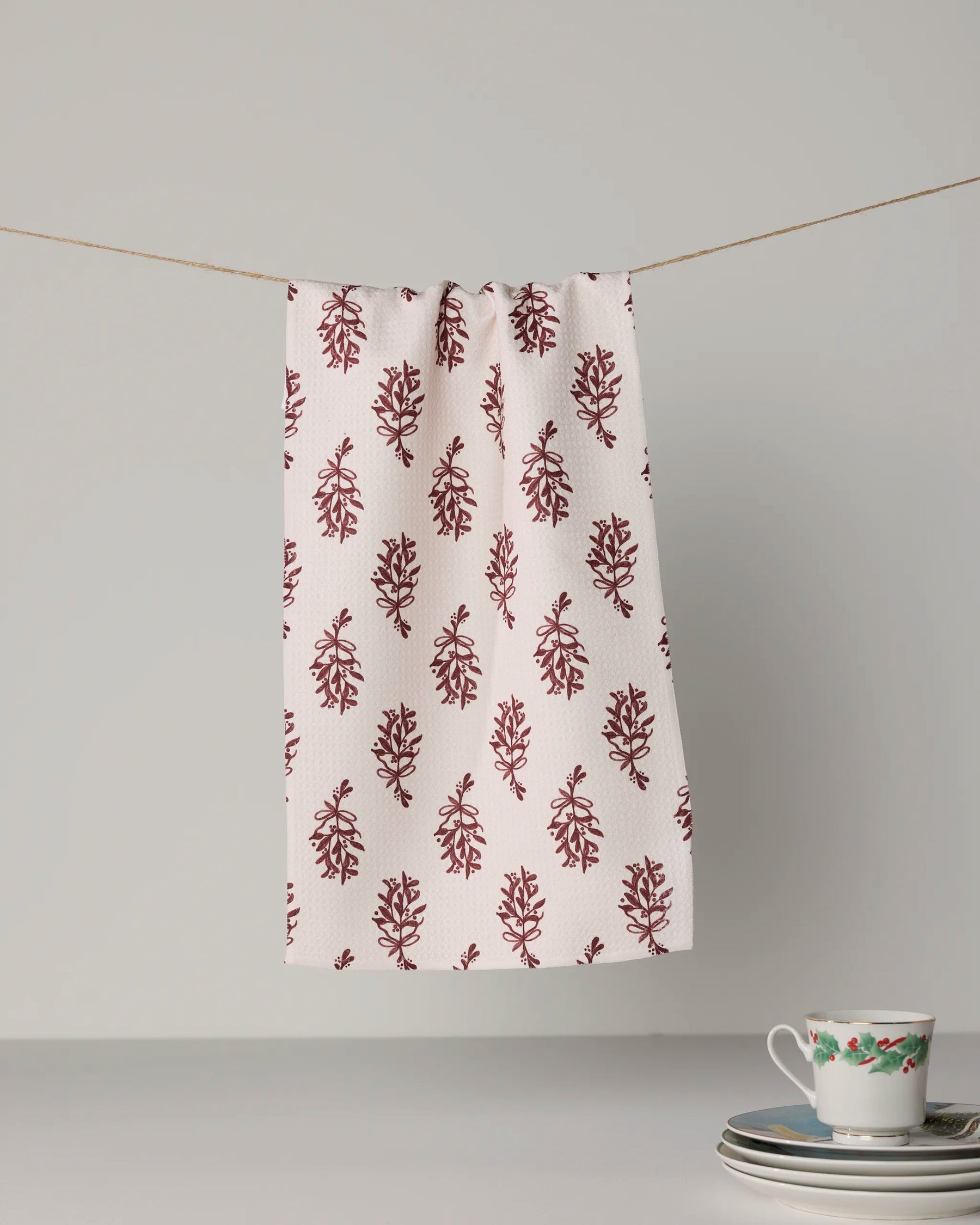 Geometry - Bar Towel Mistletoe Sprigs