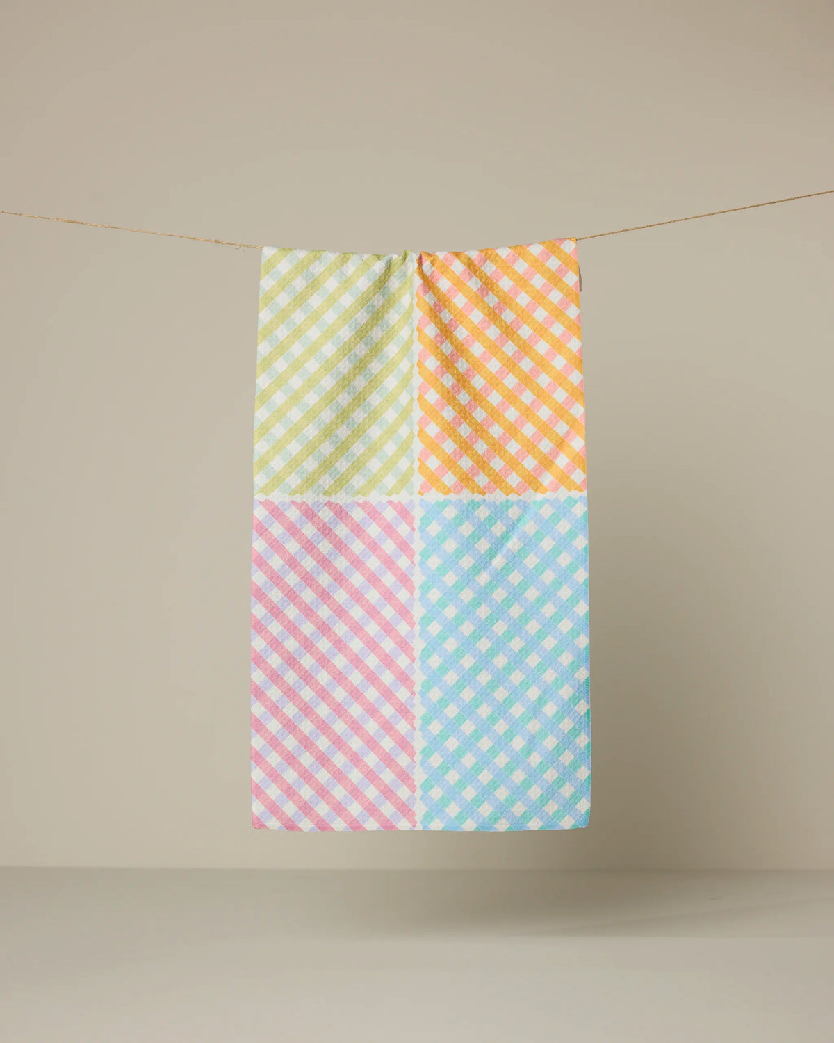 Geometry - Bar Towel Patio Check