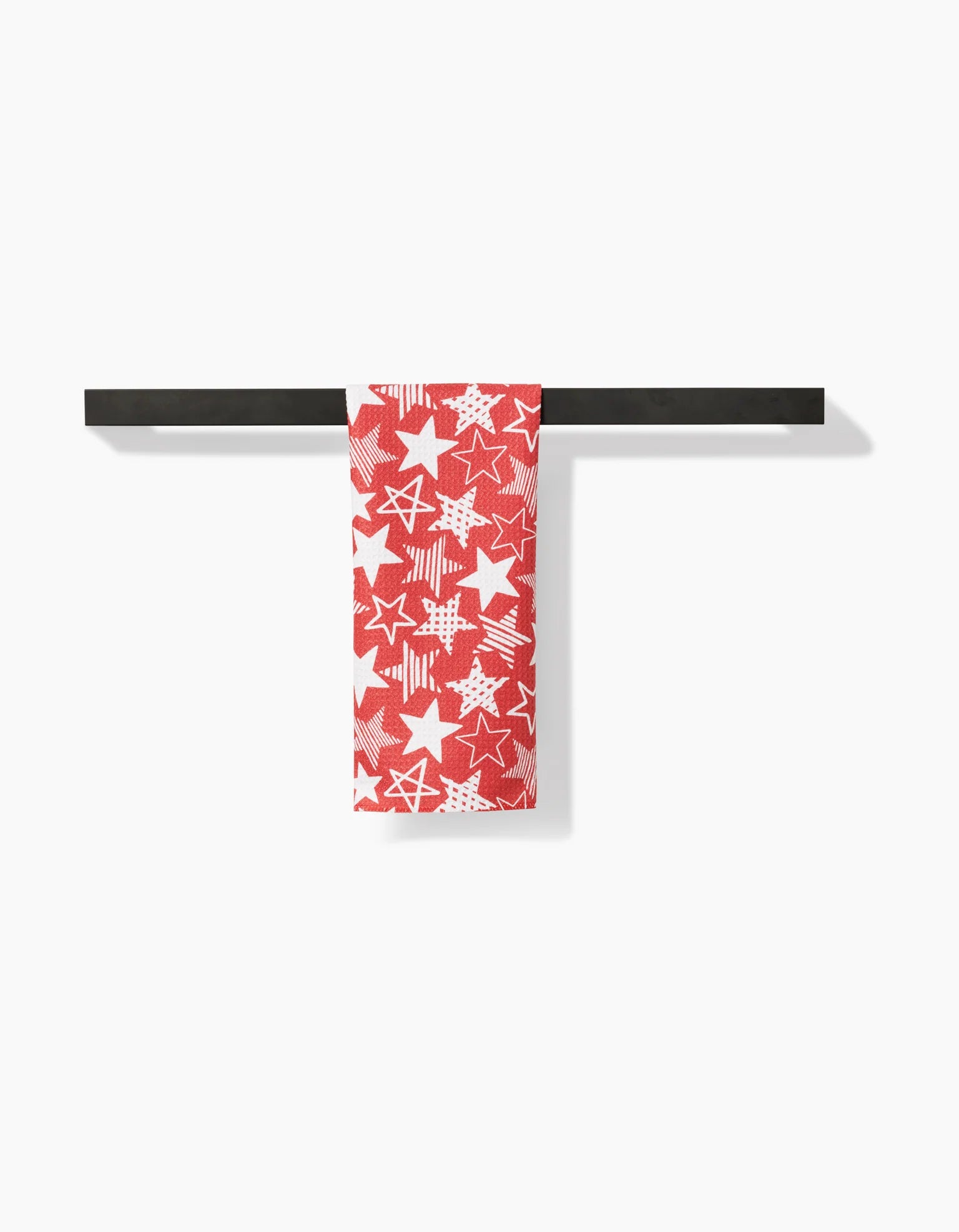 Geometry - Bar Towel Stars in Your Eyes Red