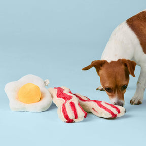 The Foggy Dog - Dog Toy 2 Pc Bacon & Egg