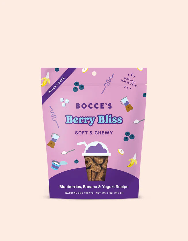 Bocce's Bakery - Soft & Chewy Berry Bliss Dog Treats