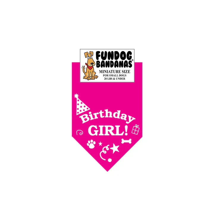 Dog Bandana Birthday Girl