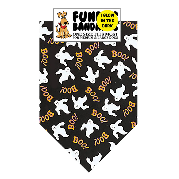 FunDog Bandanas - Dog Bandana Boo Ghost Glow