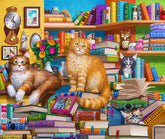 Allied Products-Springbok - Bookshop Cats Puzzle