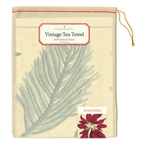 Cavallini Papers & Co - Tea Towel Christmas Botanica
