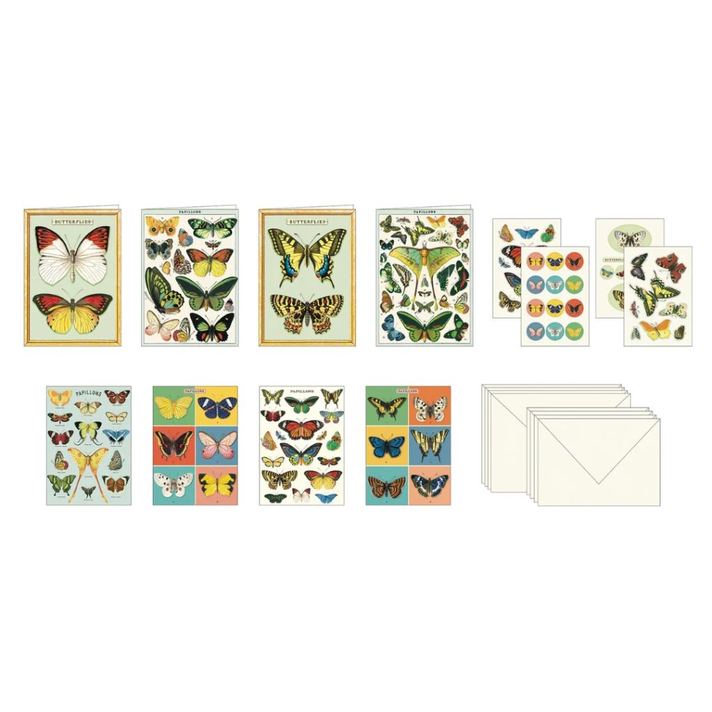 Cavallini Papers & Co - Stationery Set Butterflies