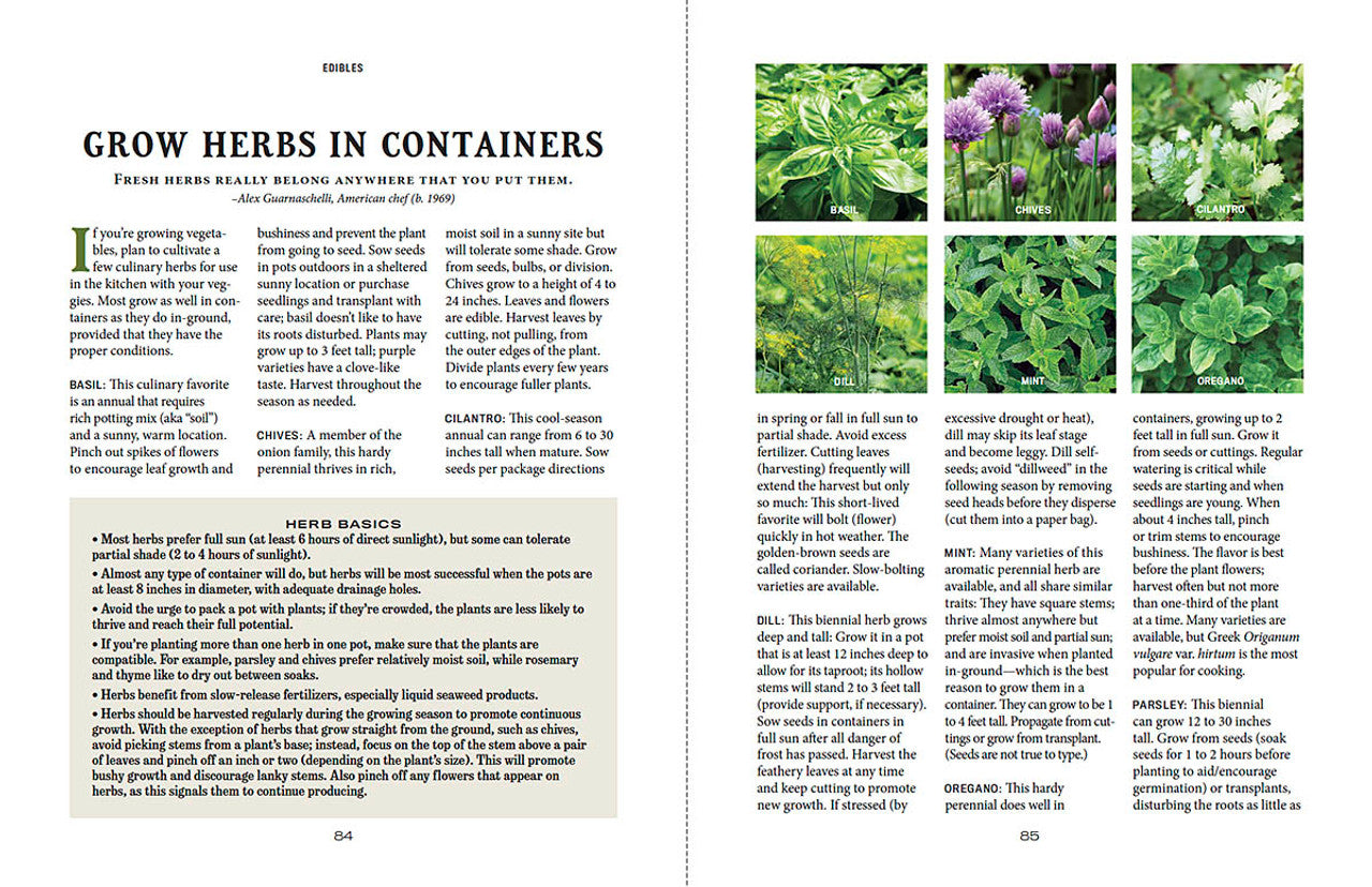 2025 Old Farmer's Almanac Container Gardener's Handbook