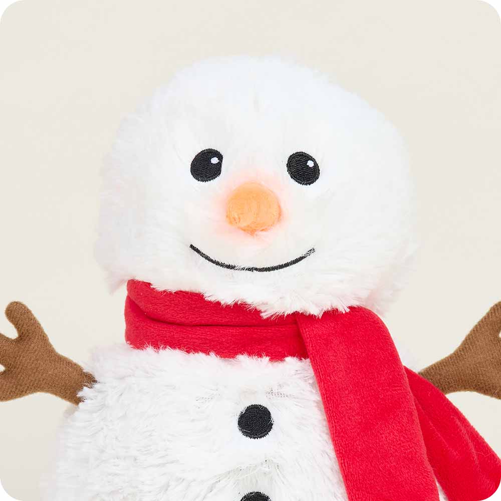 Warmies Snowman Red Scarf