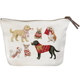 Mary Lake Thompson - Canvas Pouch Holiday Dog