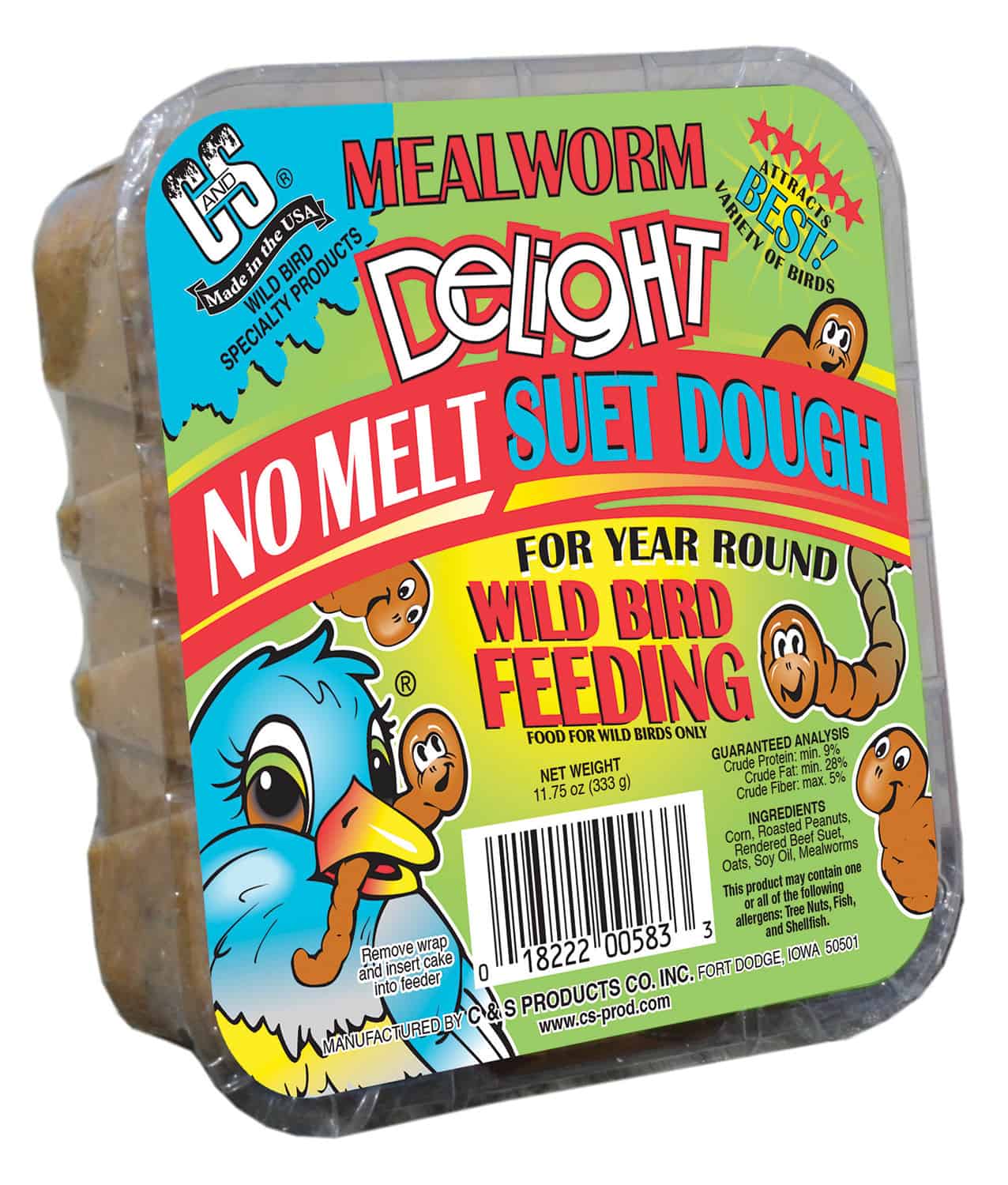 Mealworm Delight Suet No Melt