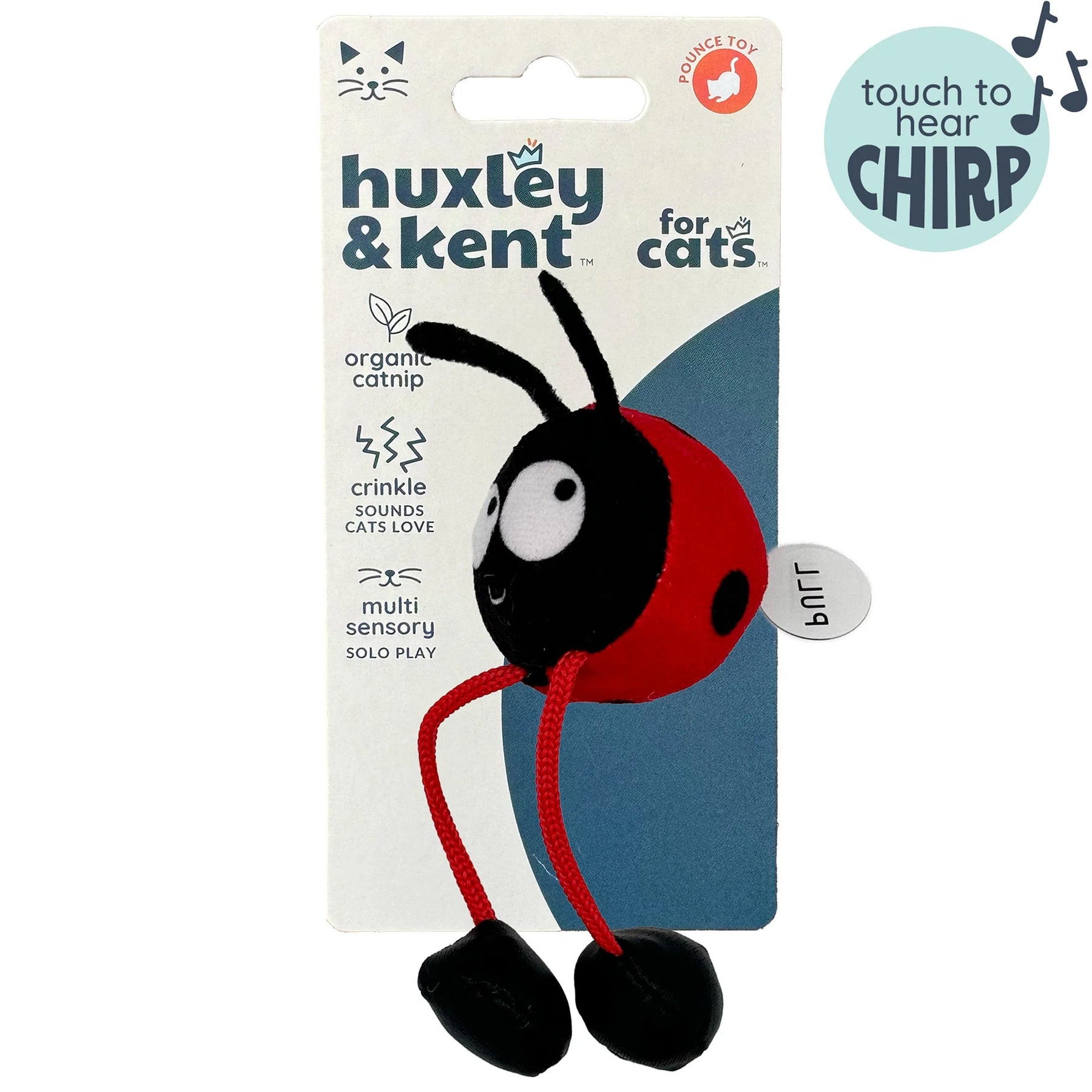 Huxley & Kent - Cat Toy Ladybug Chirpy