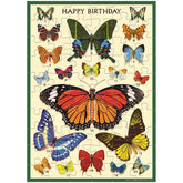 Cavallini Papers & Co - Puzzle Greeting Card & Notebook "Happy Birthday Butterflies"