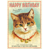 Cavallini Papers & Co - Card With 60 Piece Puzzle Cat Birthday