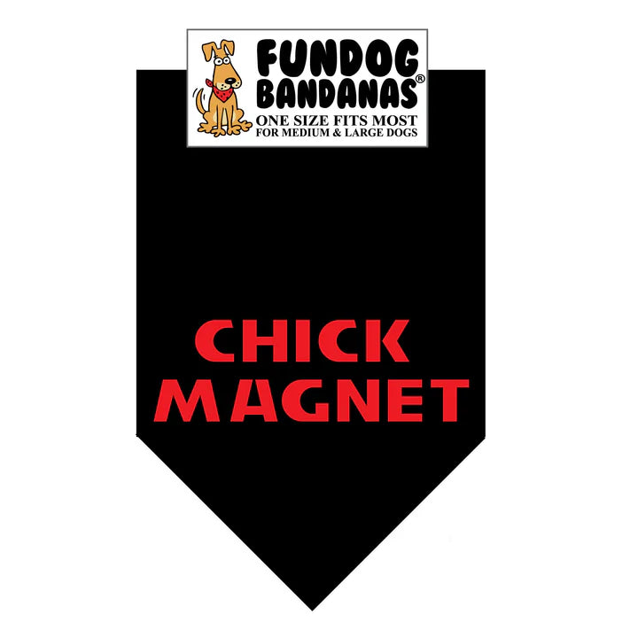 FunDog Bandanas - Dog Bandana Chick Magnet