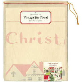 Cavallini Papers & Co - Tea Towel Christmas Village