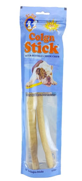 Colgn Stick Water Buffalo Cheek Chew