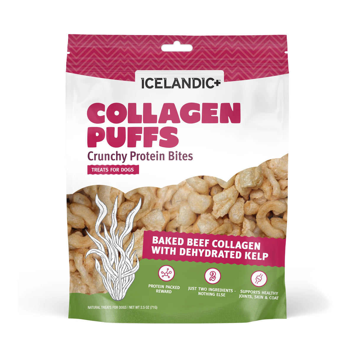 Icelandic+ Collagen Puffs Baked Beef Collagen With Dehydrated Kelp