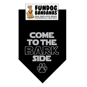 FunDog Bandanas - Dog Bandana Come to the BARK Side