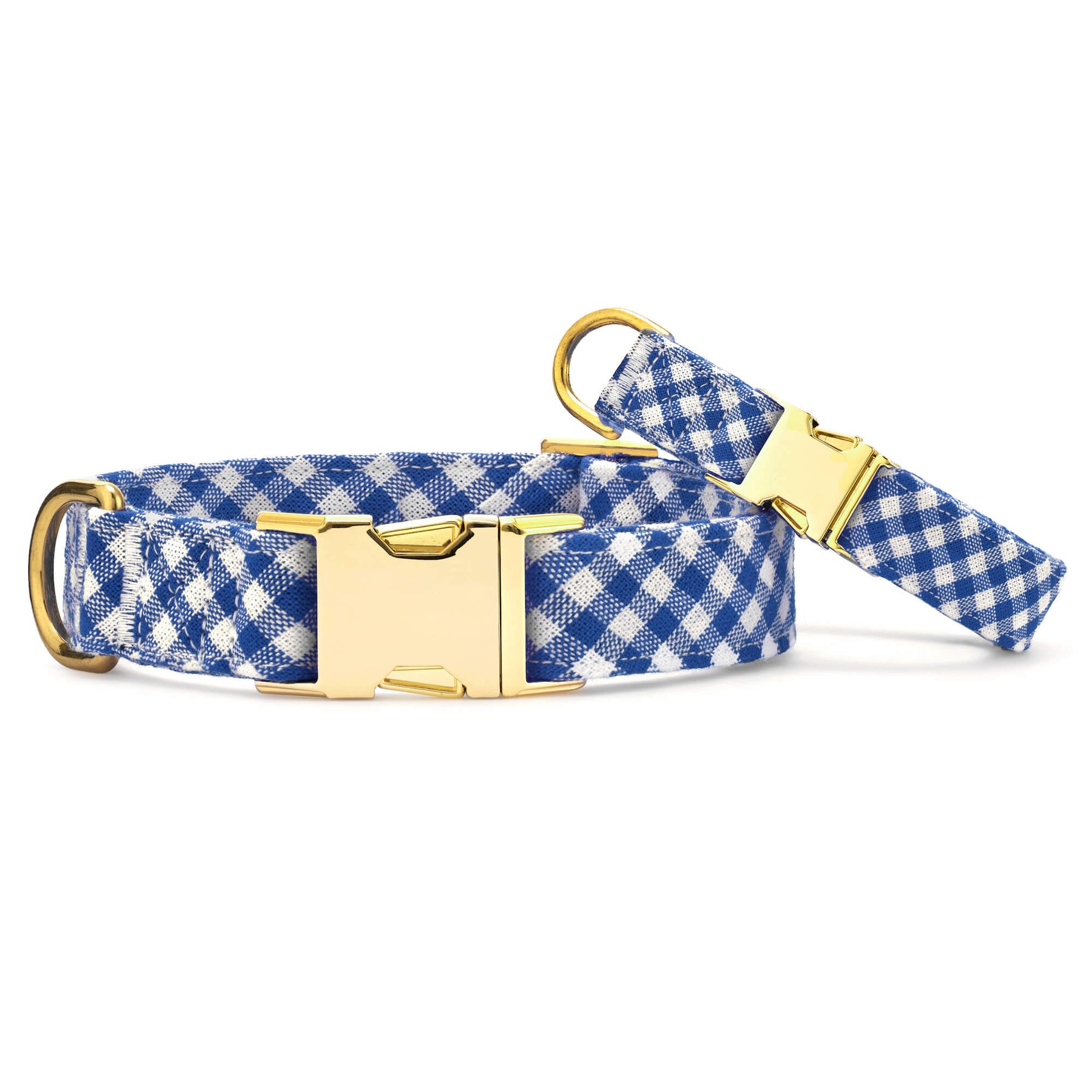 Dog Collar Lake Blue Gingham
