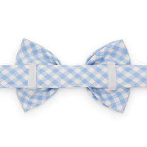 Dog Bow Tie Sky Blue Gingham