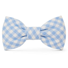 Foggy Dog - Dog Bow Tie Sky Blue Gingham
