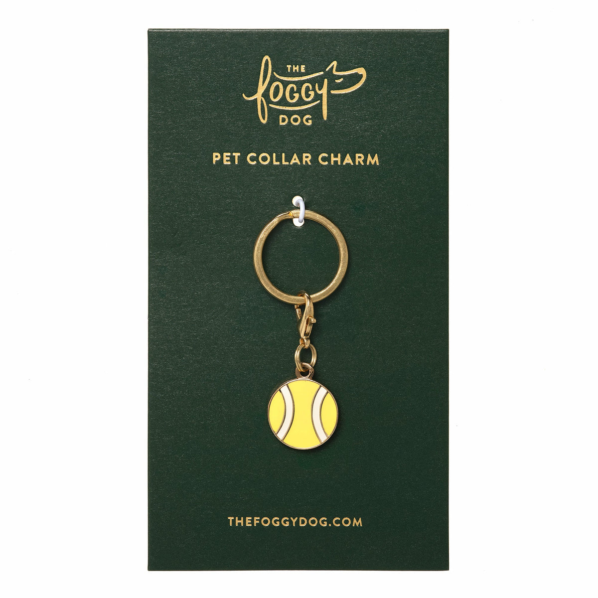 The Foggy Dog - Collar Charm Tennis Ball
