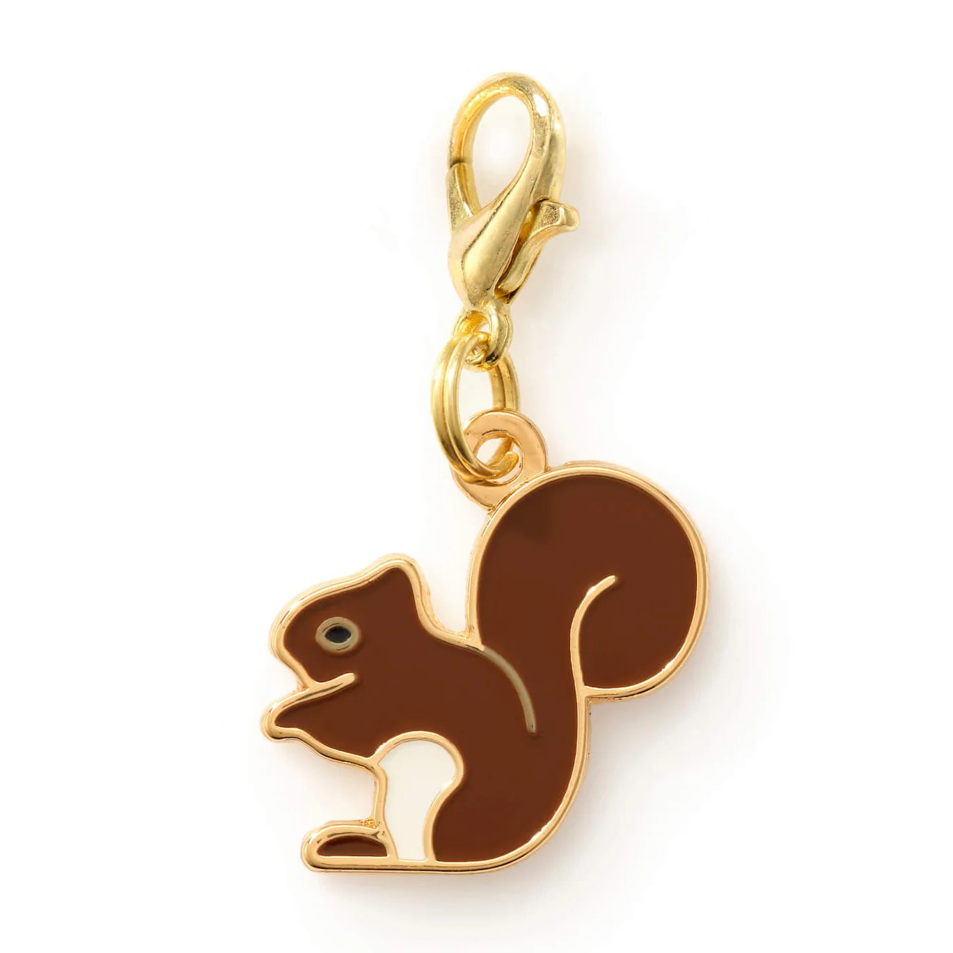 The Foggy Dog - Dog Charm Two Sided for Collar Brown Squirrel