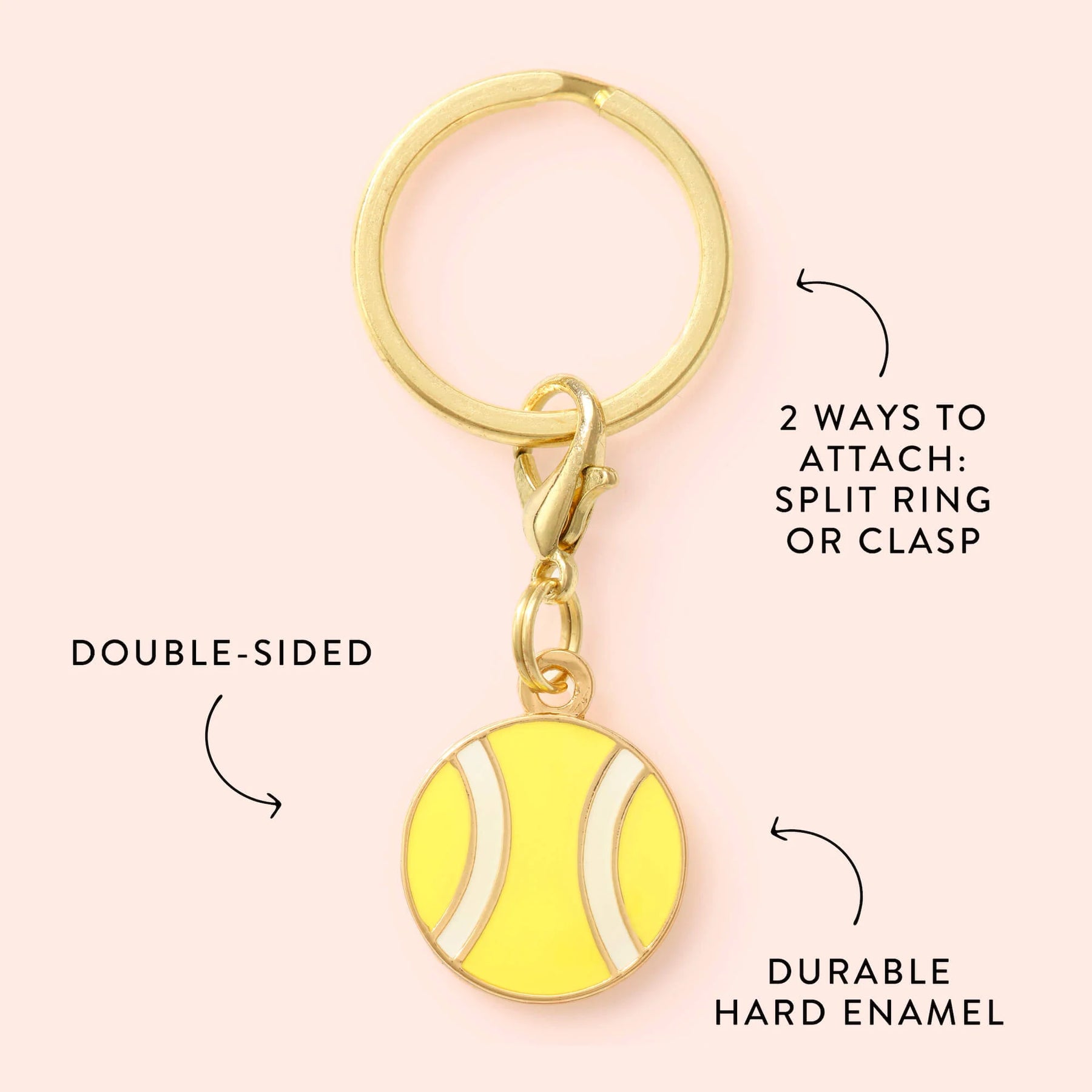 The Foggy Dog - Collar Charm Tennis Ball