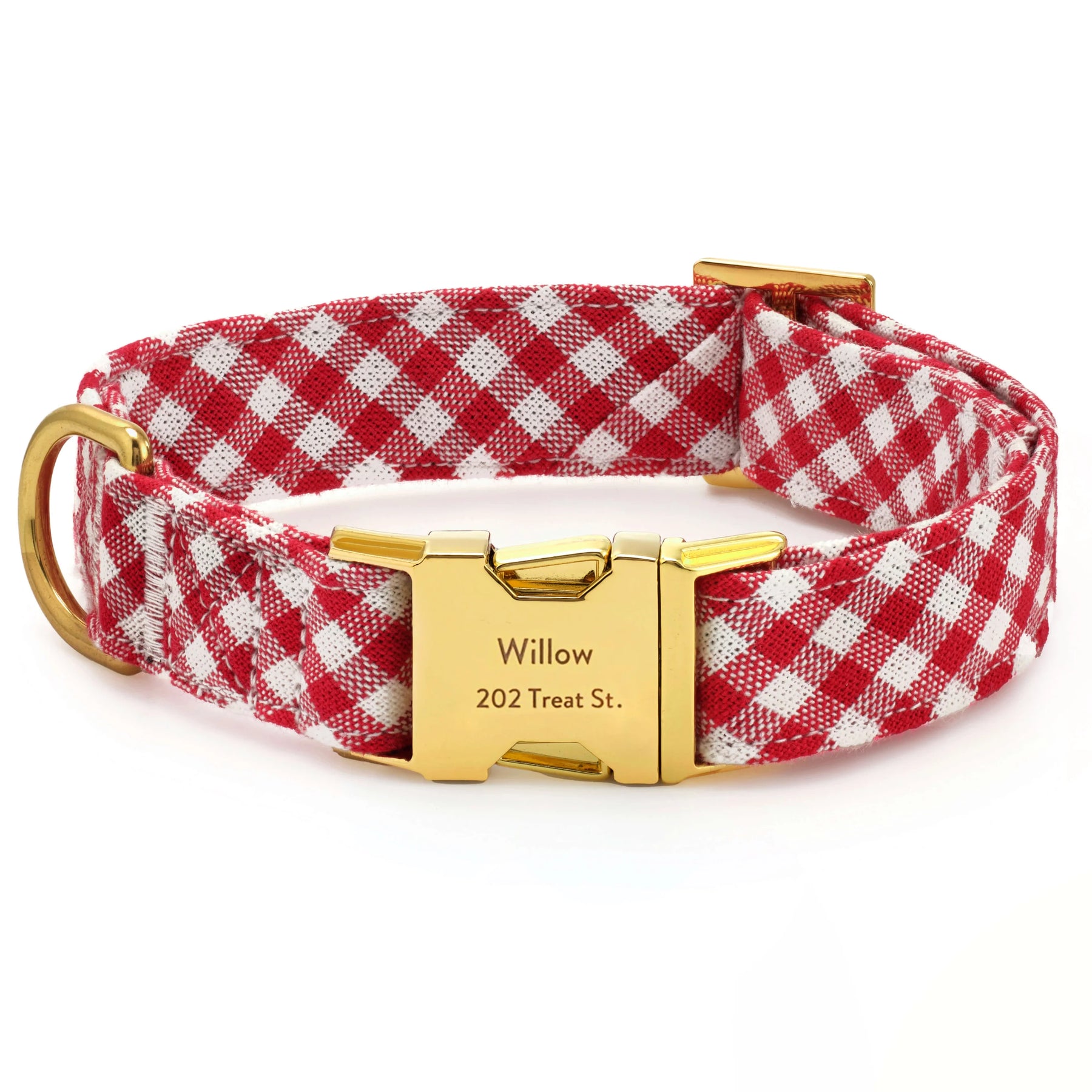 Dog Collar Red Gingham