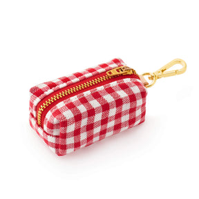 Waste Bag Dispenser - Red Gingham