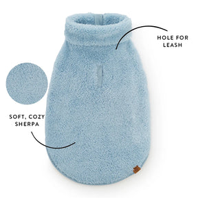 The Foggy Dog - Dog Jacket Cornflower Blue Quarter-Zip