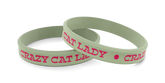 Wrist Band Crazy Cat Lady Silicone
