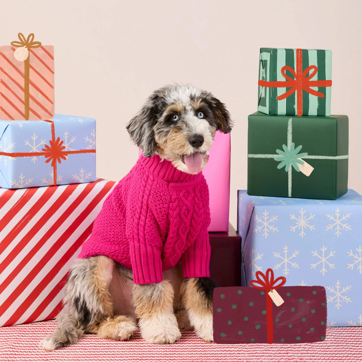 Dog Sweater Hot Pink