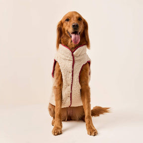 The Foggy Dog - Dog Jacket Currant Sherpa Lined Reversible