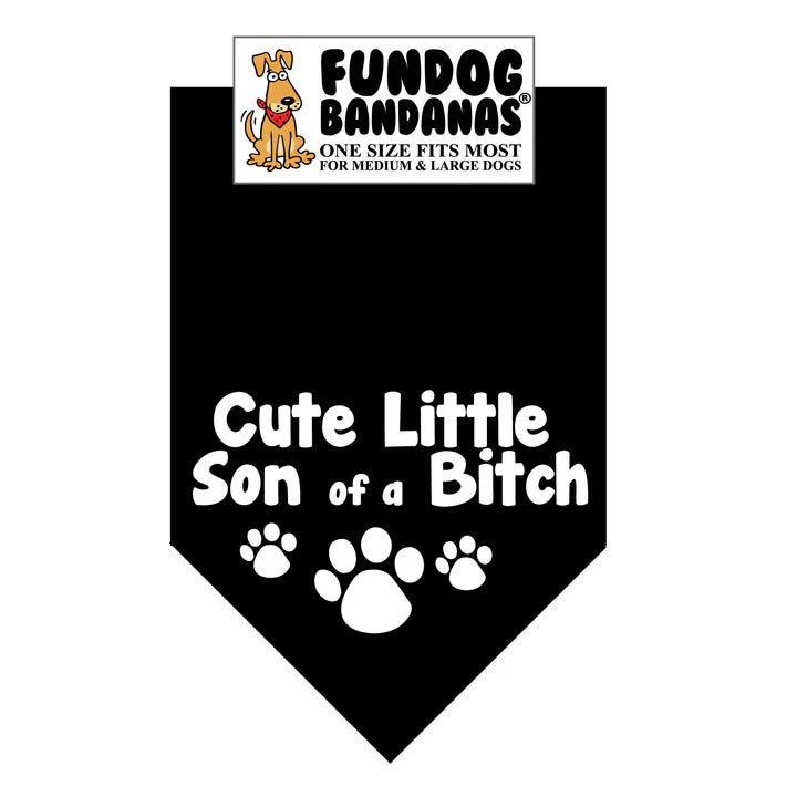 FunDog Bandanas - Dog Bandana Cute Little Son of a Bitch