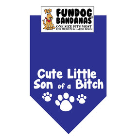 FunDog Bandanas - Dog Bandana Cute Little Son of a Bitch