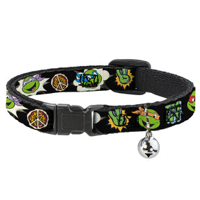 Buckle Down - Cat Collar Breakaway with Bell, Teenage Mutant Ninja Turtles