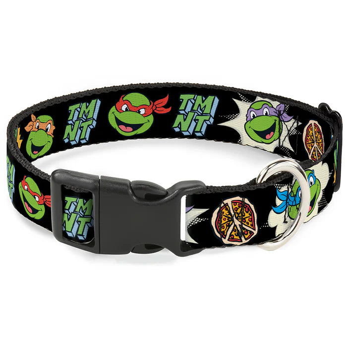 Buckle Down - Plastic Clip Collar Teenage Mutant Ninja Turtles Black