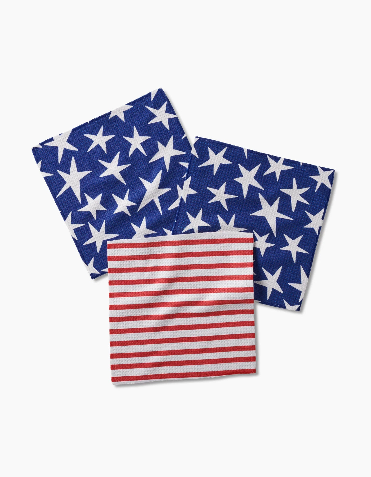 Geometry - Dishcloth Set Stars and Stripes