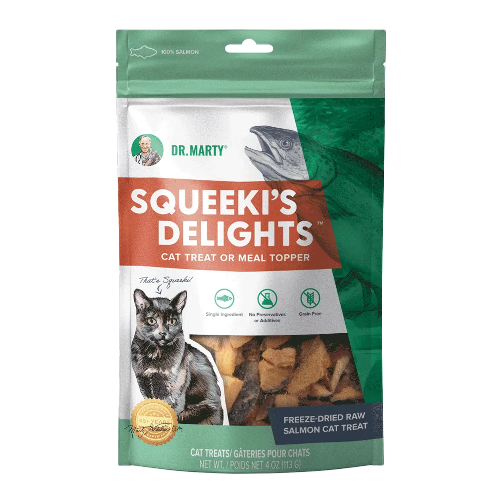 Dr Marty Cat Squeeki's Delights	Freeze-Dried Raw Salmon