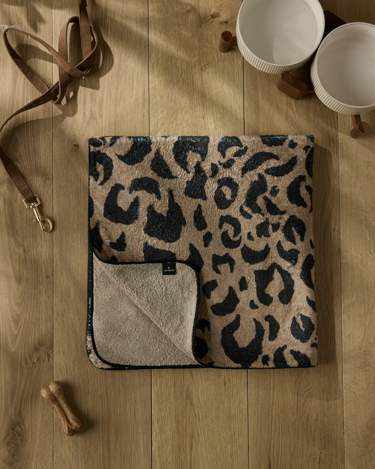 Geometry - Plush Towel Cheetah Hound