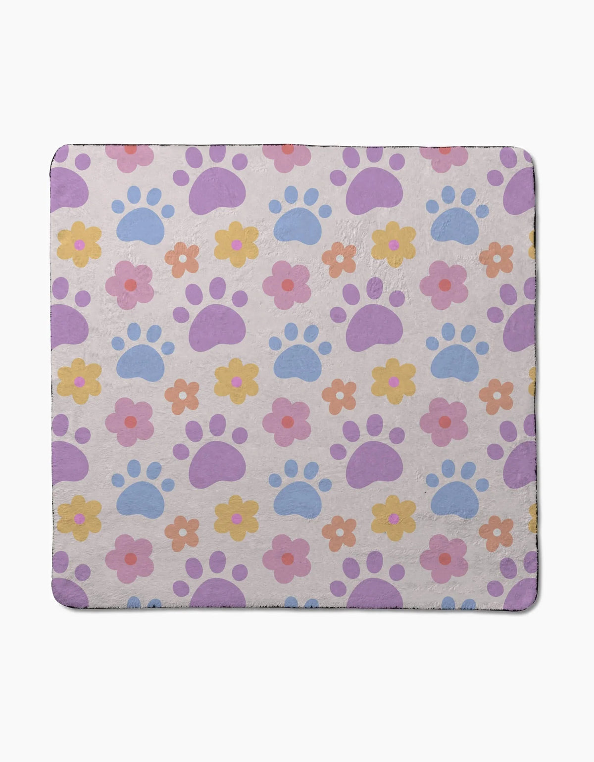 Geometry - Dog Towel Paws And Daisies