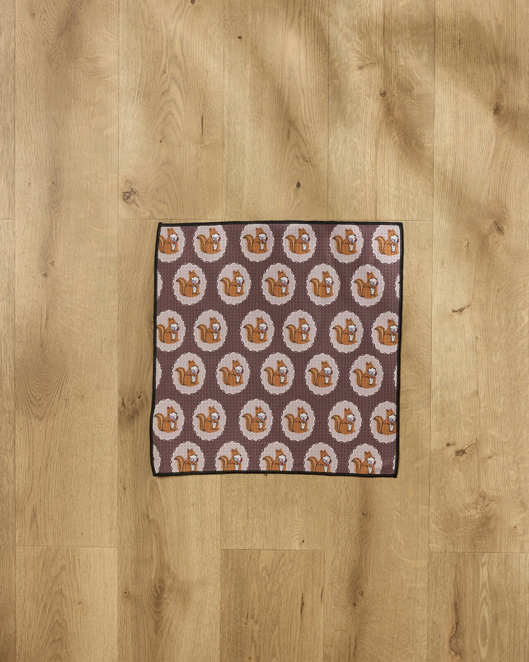 Geometry - Paw Towel Squirrels Brown