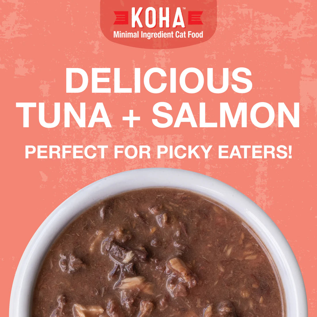 KOHA - Poké Bowl Tuna & Salmon Entrée in Gravy for Cats