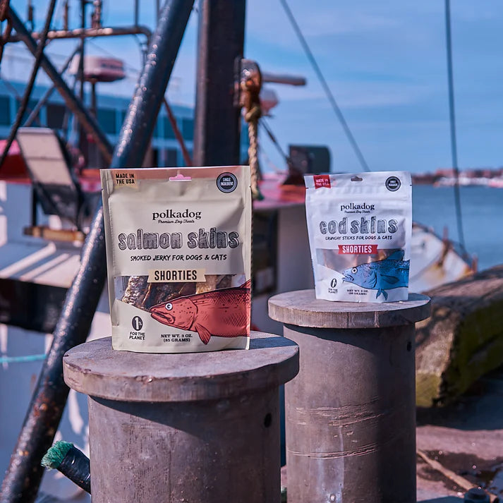 Polkadog - Salmon Skins Smoked Jerky Dog & Cat Treats