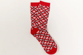 William & Lauren - Socks OU Stain Glass