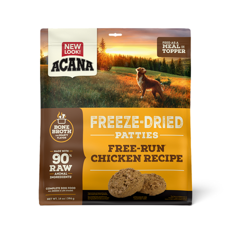 Champion Petfoods, Acana - All Dog Breeds, All Life Stages Freeze-Dried Patties, Free-Run Chicken Recipe