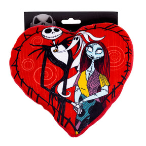 Buckle Down - Dog Toy Squeaker Plush Nightmare Before Christmas Jack & Sally Heart Pose